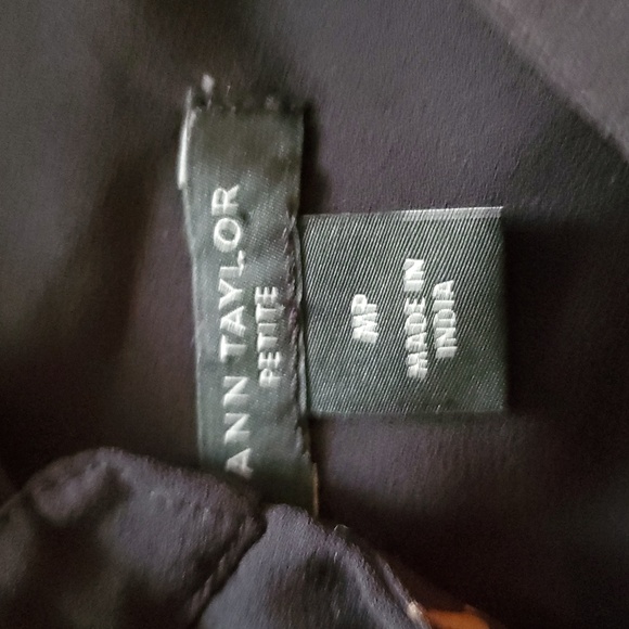 ANN TAYLOR Equestrian Horsebit Button Down Size MP - Picture 5 of 5